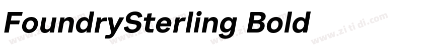 FoundrySterling Bold字体转换